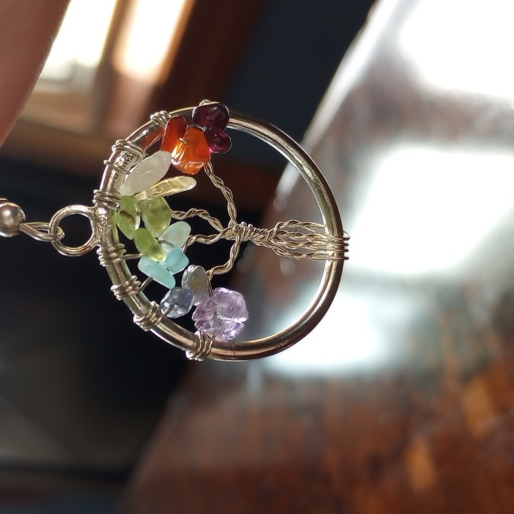 Tree dangle earrings